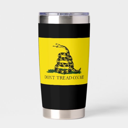 Don't Tread On Me Gadsden Flag Geïsoleerde Drinkbeker (Achterkant)