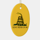 Dont Tread on Me Gadsden Flag Historische Militair Keramisch Ornament (Rechts)
