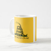 Dont Tread on Me Gadsden Flag Historische Militair Koffiemok (Voorkant links)