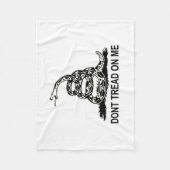 Dont Tread on me Gadsden Flag Super Warm Blanket Fleece Deken (Voorkant)