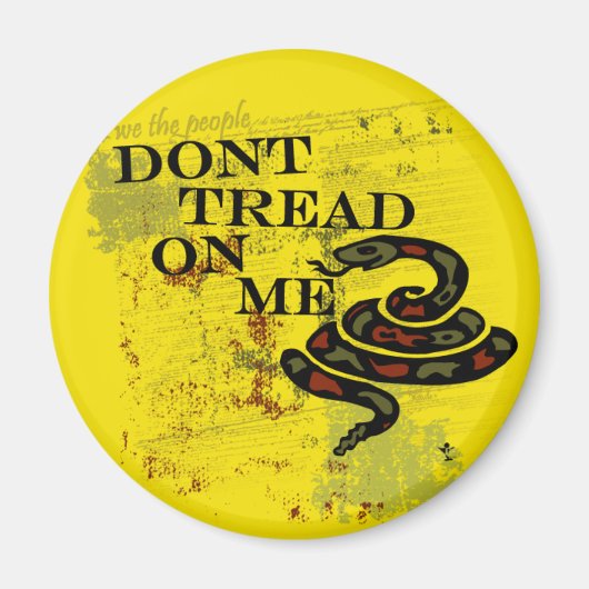Dont Tread on Me Gadsden Flag/Symbool Magneet (Voorkant)