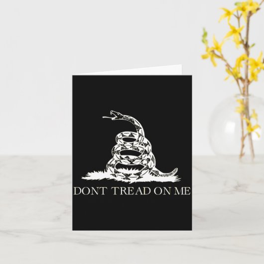Dont Tread On Me  Kaart (Gele Bloem)