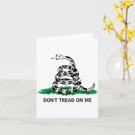 Dont Tread On Me  Kaart (Gele Bloem)