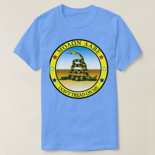 Dont Tread on me Molon Labe komt ze halen T-shirt (Design voorkant)