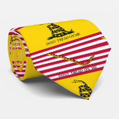 Dont Tread on Me - Navy Jack & Gadsden Flags Stropdas (Opgerold)