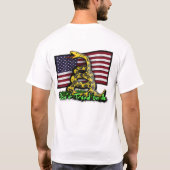 Dont Tread on me Snake and Flag T-shirt (Achterkant)