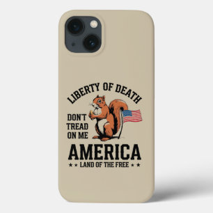 Don't Tread On Me Squirrel Liberty Justice beroemd Case-Mate iPhone Case