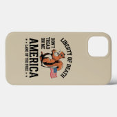 Don't Tread On Me Squirrel Liberty Justice beroemd Case-Mate iPhone Case (Achterkant (horizontaal))