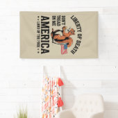 Don't Tread On Me Squirrel Liberty Justice beroemd Spandoek (Insitu)