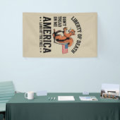 Don't Tread On Me Squirrel Liberty Justice beroemd Spandoek (Beurs)