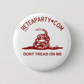 Dont Tread on Me Tea Party Button (Voorkant)