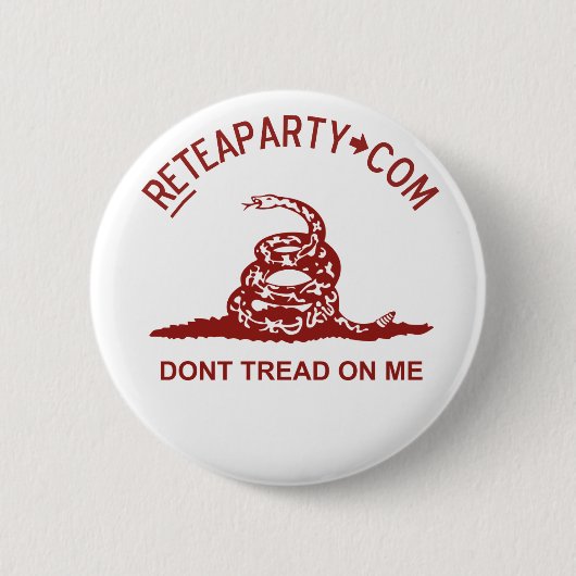 Dont Tread on Me Tea Party Button (Voorkant)