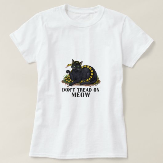 Don't Tread On Meow - Revolutionair T-shirt voor k (Design voorkant)