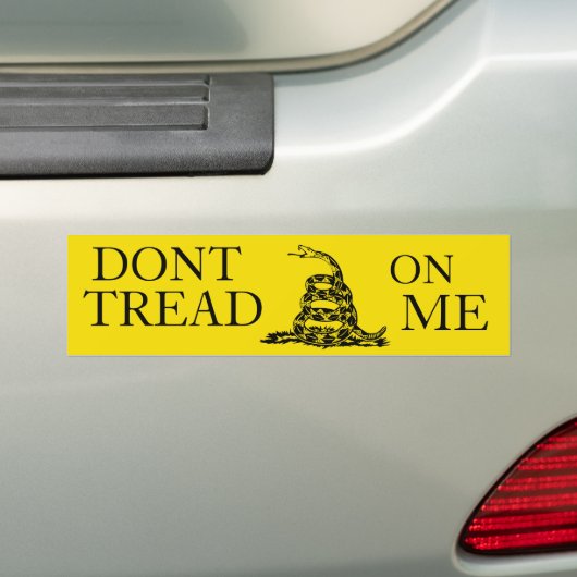DONT TREAD OP ME bumpersticker (Op auto)