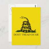 DONT TREAD OP ME, de vlag van Gadsden Briefkaart (Voorkant / Achterkant)