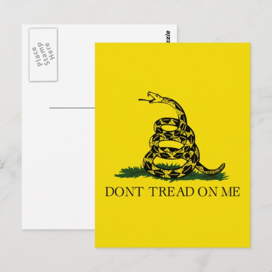 DONT TREAD OP ME, de vlag van Gadsden Briefkaart (Voorkant / Achterkant)