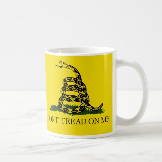 DONT TREAD OP ME, de vlag van Gadsden Koffiemok (Rechts)