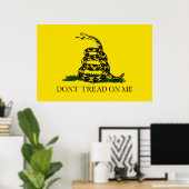 DONT TREAD OP ME, de vlag van Gadsden Poster (Thuiskantoor)