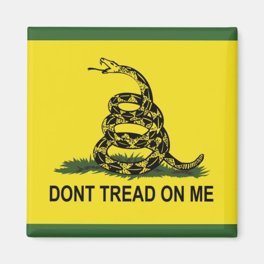 Dont Tread Op Me Gadsden Vlag Magneet (Voorkant)