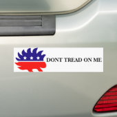 DONT TREAD OP ME Liberty Porcupine Bumpersticker (Op auto)