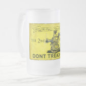Dont Tread op me Matglas Bierpul (Voorkant links)