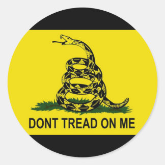 DONT TREAD OP ME RONDE STICKER