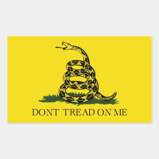 Dont Tread op me Sticker (Voorkant)