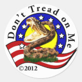 Dont Tread op me Sticker (Voorkant)