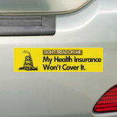 DONT TREAD OP MIJN GEZONDHEIDSZORG BUMPERSTICKER (Op auto)