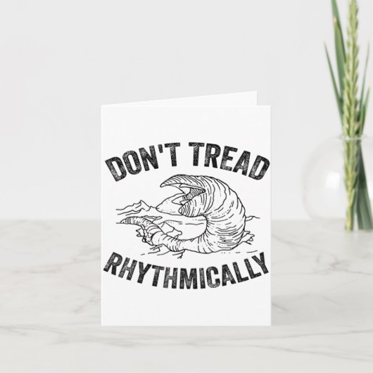 Don't Tread Rhythmically Apparel For Men Women  Kaart (Voorkant)