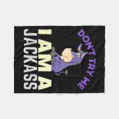 Don't Try Me I Am A Jack Funny Halloween Costume  Fleece Deken (Voorkant (Horizontaal))