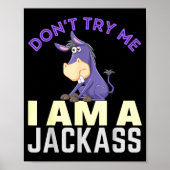 Don't Try Me I Am A Jack Funny Halloween Costume Poster (Voorkant)