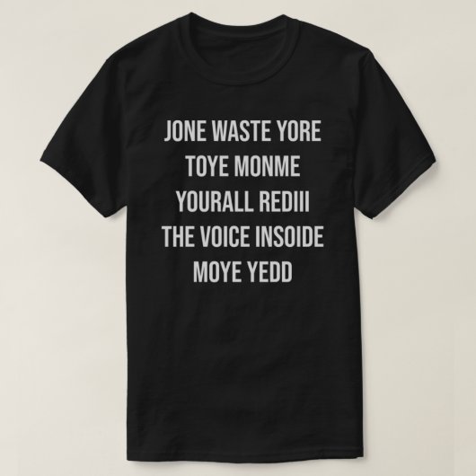 DONT VERDWIJNT UW TIJD Klassieke T-Shirt (Design voorkant)