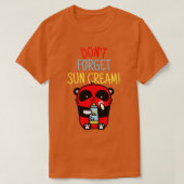 Dont Vergeet Sun Cream UV Awareness UV Safety 1 T-shirt (Design voorkant)