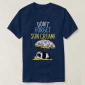 Dont Vergeet Sun Cream UV Awareness UV Safety 2 T-shirt (Design voorkant)