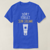 Dont Vergeet Sun Cream UV Awareness UV Safety 4 T-shirt (Design voorkant)