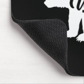 Don't Wake The Bear Funny Bear Silhouette Graphic  Muismat (Hoek)