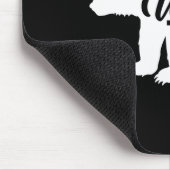 Don't Wake The Bear Funny Bear Silhouette Graphic  Muismat (Hoek)