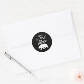 Don't Wake The Bear Survival Camng And Sleeng Ronde Sticker (Envelop)
