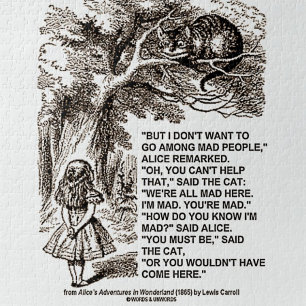 Don't Want To Go Among Mad People Alice Cheshire Legpuzzel