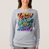 Don't Waste My Time Long Sleeves Top (Voorkant)