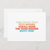 Don't Waste Your Time On Me I Miss You Lyric Briefkaart (Voorkant / Achterkant)