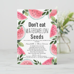 Don't Wat Watermelon Seeds Baby shower per Mail Kaart