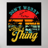 Don't Worry About A Thing Jamaican Rasta Reggae Fu Poster (Voorkant)