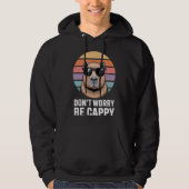 Don't Worry Be Cappy Capybara Enthusiasts Fun Summ Hoodie (Voorkant)