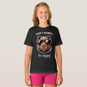 Dont Worry Be Cappy Schattige Capybara Gift T-shirt (Voorkant volledig)