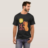 Dont Worry Be Capy Capybaras Rodent Animal Capybar T-shirt (Voorkant volledig)