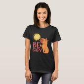 Dont Worry Be Capy Capybaras Rodent Animal Capybar T-shirt (Voorkant volledig)
