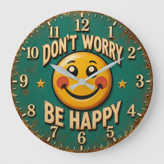 Don't Worry Be Happy Grote Klok (Voorkant)