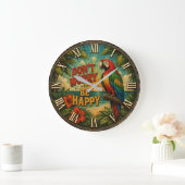 Don't Worry Be Happy Parrot Grote Klok (Huis)